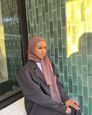 Instant Chiffon Hijab-MOCHA